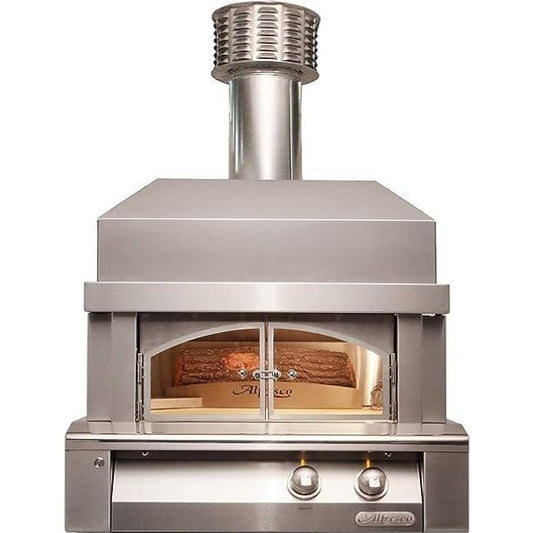 Pizza Makers & Ovens - Alfresco 30 In. Stainless Steel Built-In Liquid Propane Gas Fired Pizza Oven Plus - AXE-PZA-BI-LP