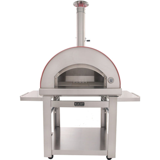 Pizza Makers & Ovens - Kucht Professional Stainless Steel Freestanding Venice Wood Fired Pizza Oven - VENICE-R