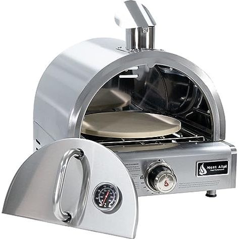 Pizza Makers & Ovens - Mont Alpi Stainless Steel Portable Propane Gas Fired Pizza Oven - MAPZ-SS