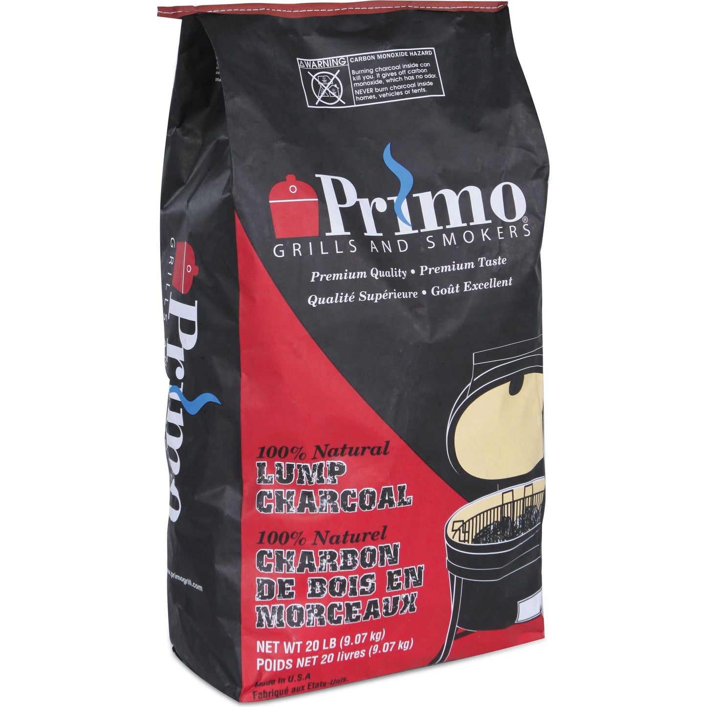 Primo 100% Natural Lump Charcoal (Qty 35 Bags Per Pallet) 