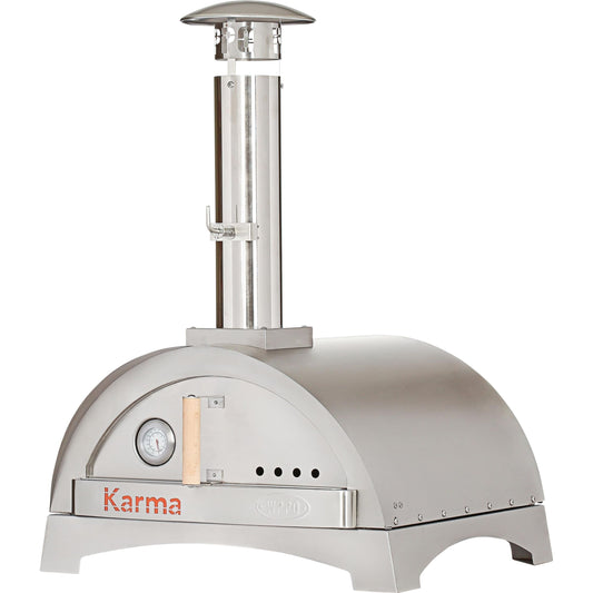 Pizza Makers & Ovens - WPPO Karma 25-Inch Stainless Steel Wood Fired Pizza Oven With Base - WKK-01S-304