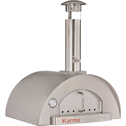 Pizza Makers & Ovens - WPPO Karma 32 In. Stainless Steel Wood Fired Pizza Oven - WKK-02S-304SS
