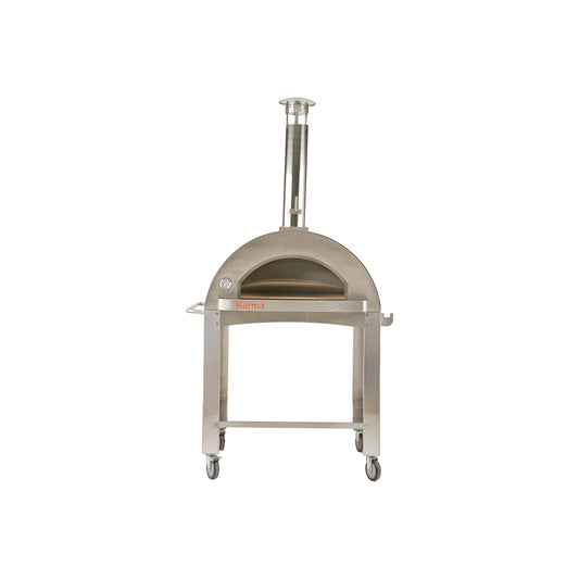 Pizza Makers & Ovens - WPPO Karma 42 In. Stainless Steel Wood Fired Pizza Oven - WKK-03S-304SS